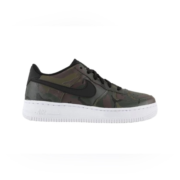 Air Force 1 LV8 GS Forest Camo Youth 4Y EUC - Picture 1 of 8